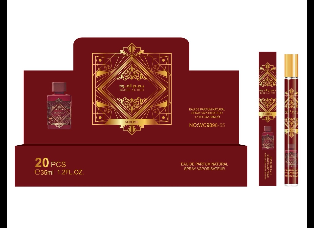 Perfumetki damskie 35ml, 20szt/Paczka