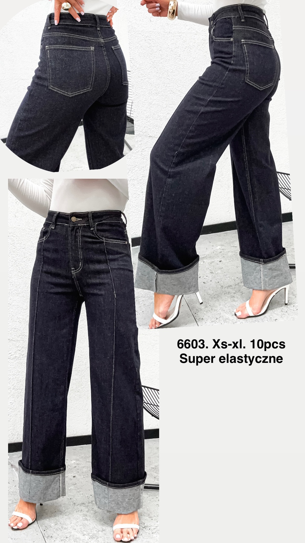 Jeansy damskie , Size xs-xl, paczka 10szt,1kolor