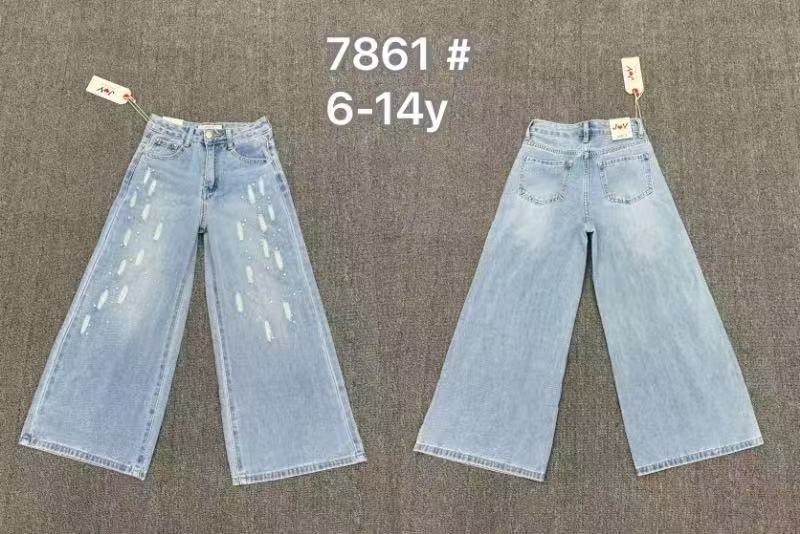 Spodnie  jeansy DZIECIĘCA, Size 6-14lat, paczka 5szt ,1kolor