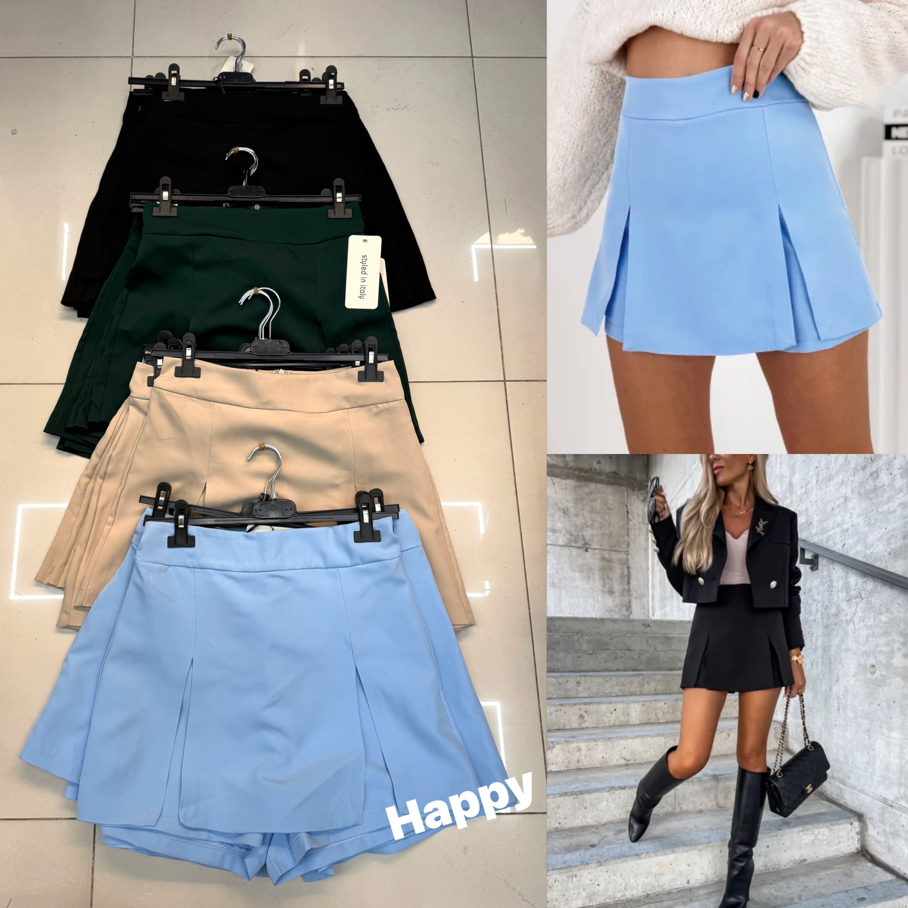 Spodenki  Damskie  WŁOSKA  , Size uni, paczka 6szt ,mix kolor