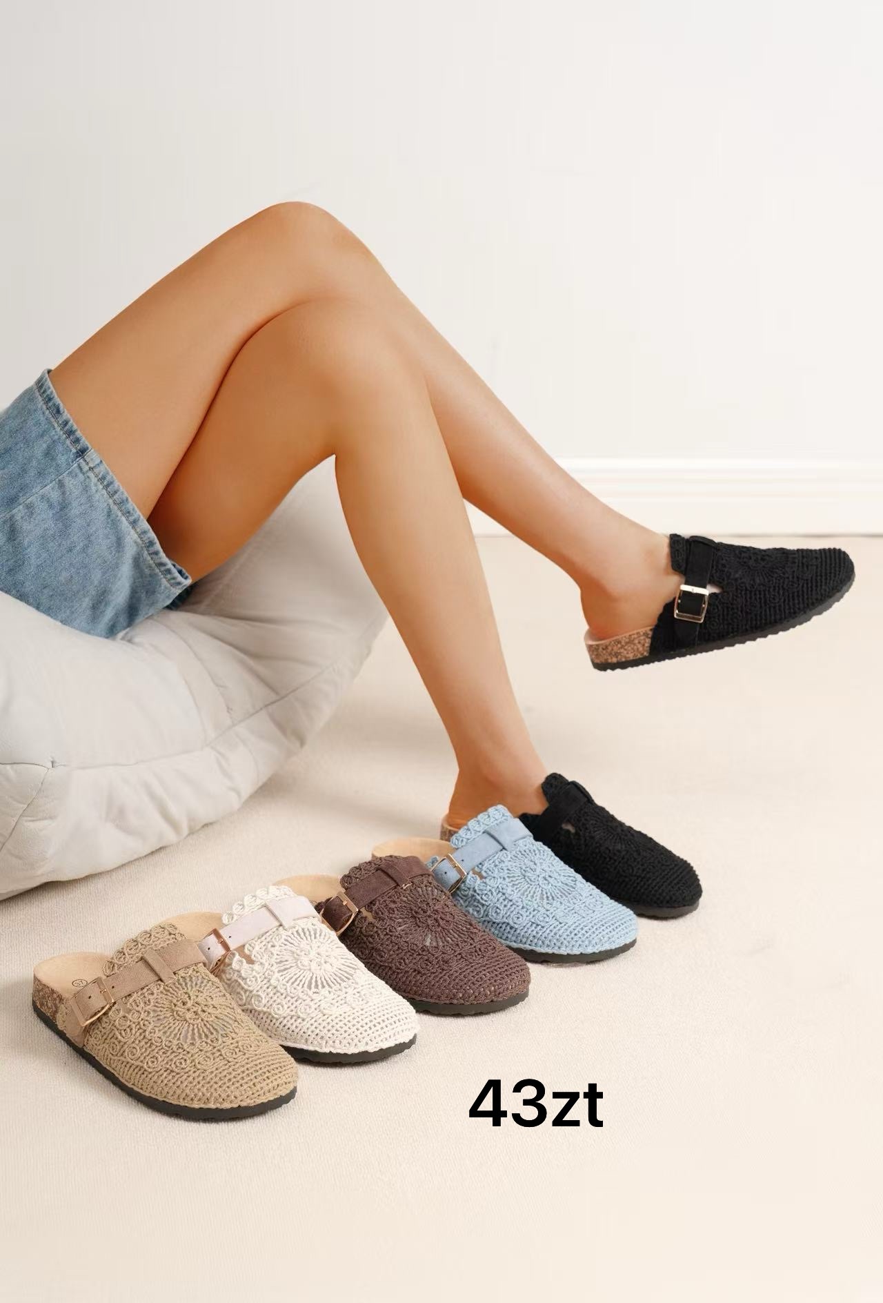 Buty Klapki Damskie (36-41, 12par)