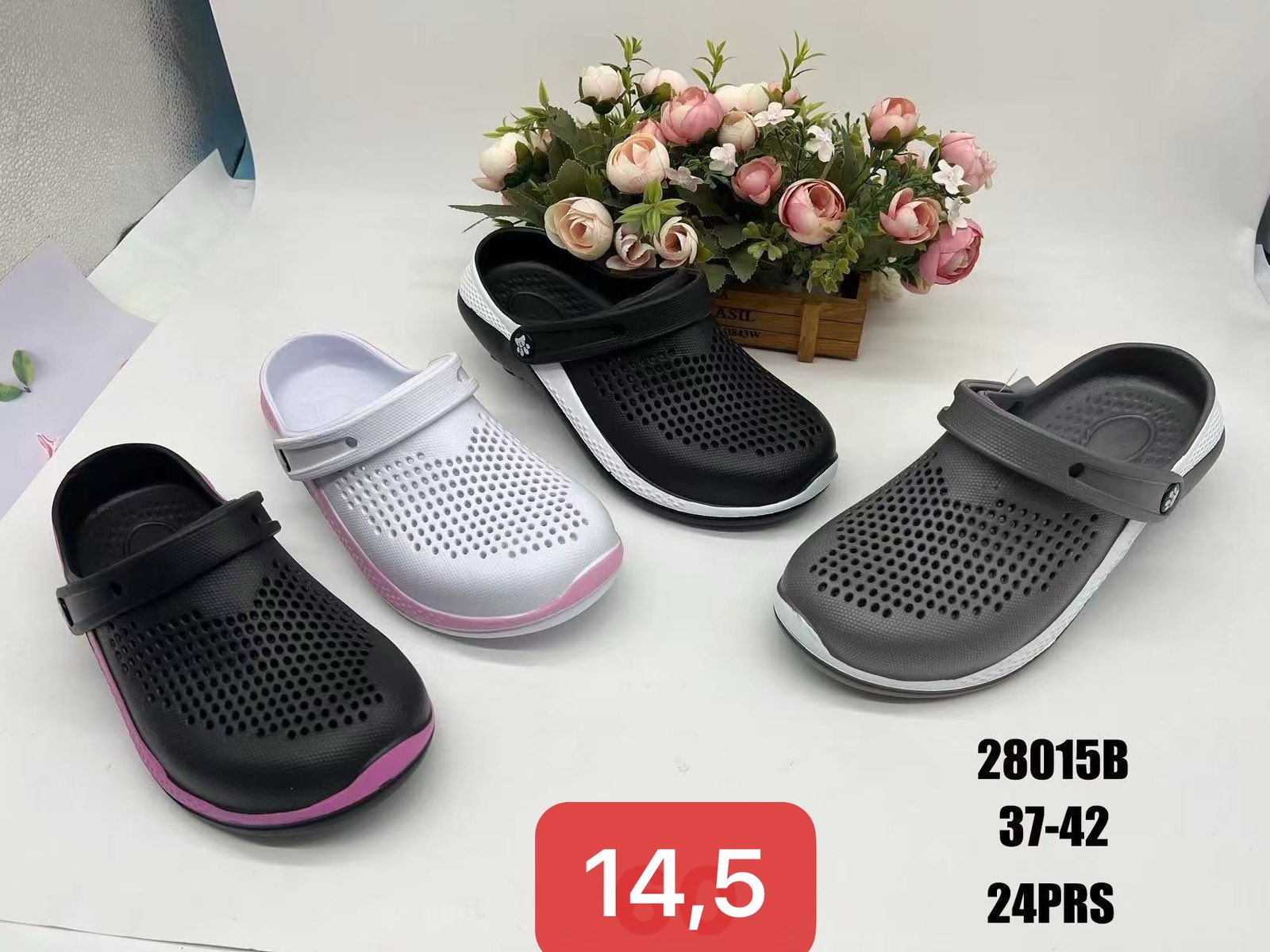 Klapki Kroksy Damskie (37-42, 24par)