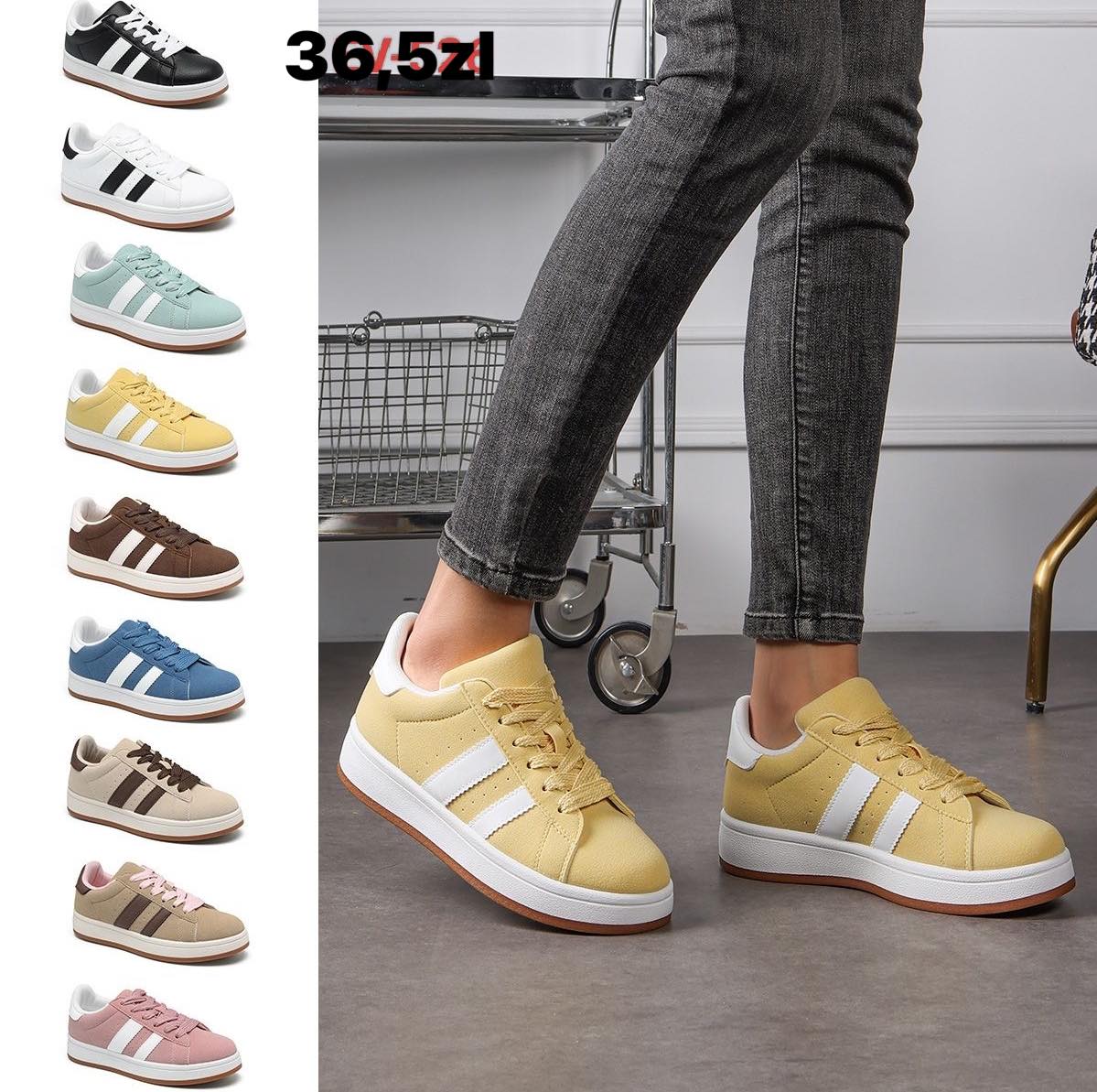 Buty Sportowe DAMSKIE (36-41, 12par)