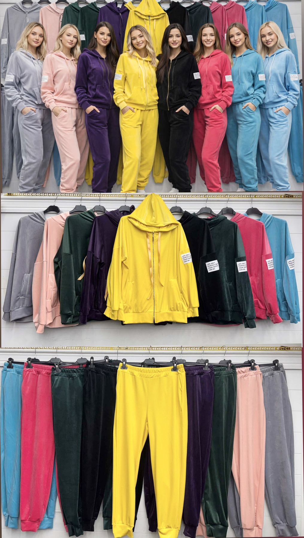 Spodnie  Damskie TURECKA , Size uni, paczka 6szt ,mix kolor