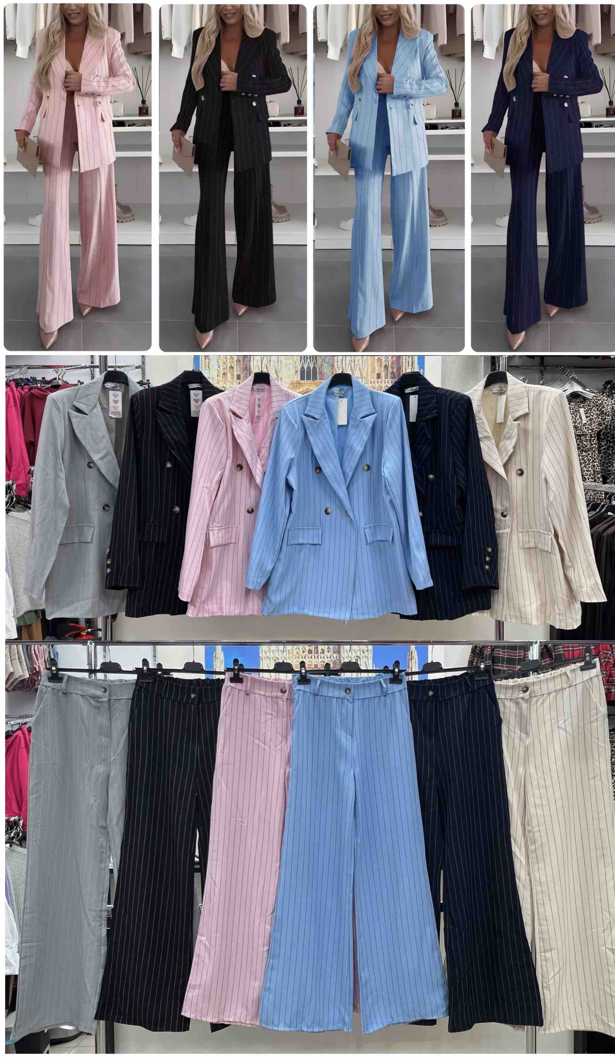 Komplety  Damskie  WŁOSKA  , Size uni, paczka 6szt ,mix kolor