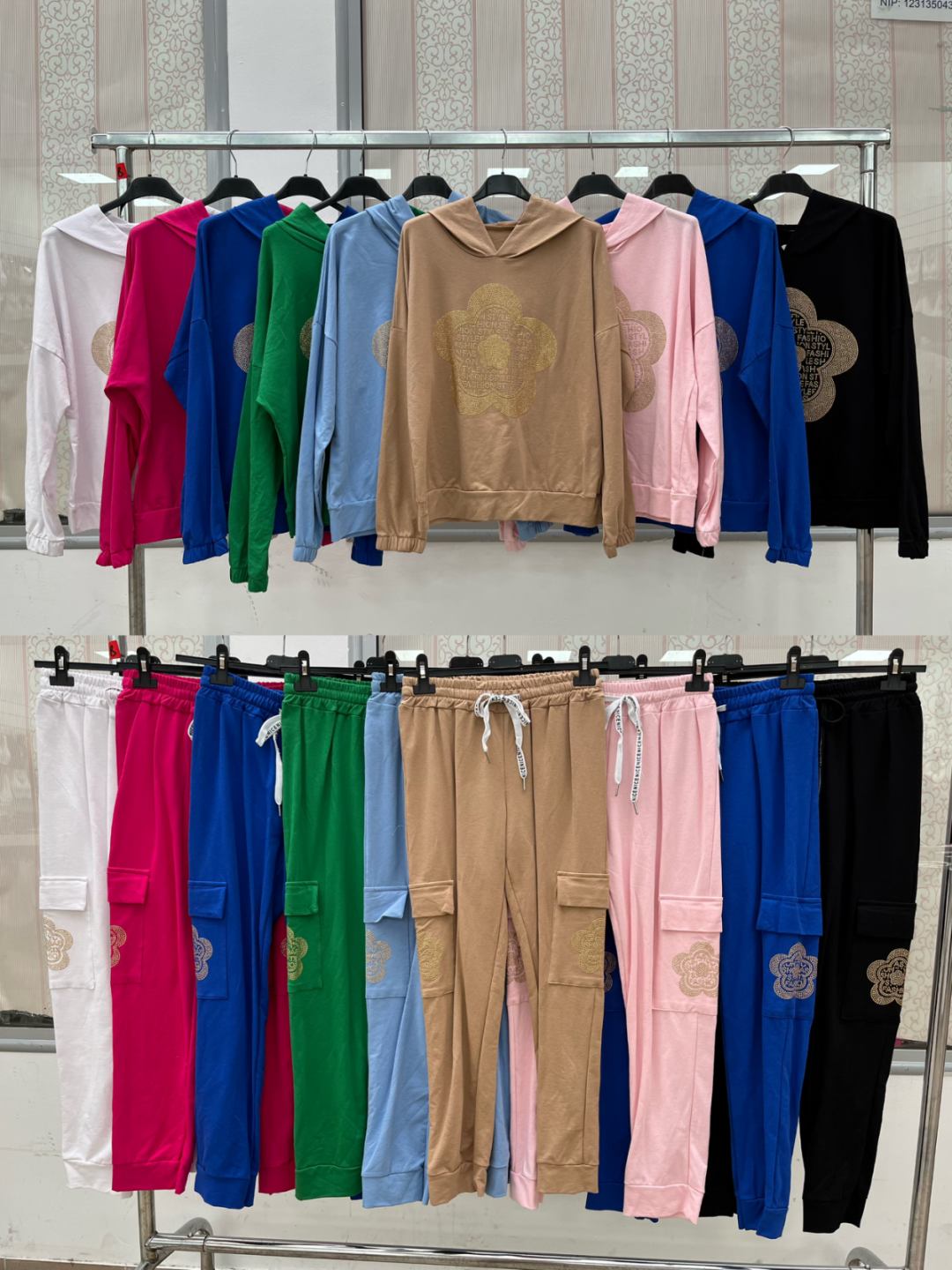 Komplety Damskie  WŁOSKA  , Size uni, paczka 6szt ,mix kolor