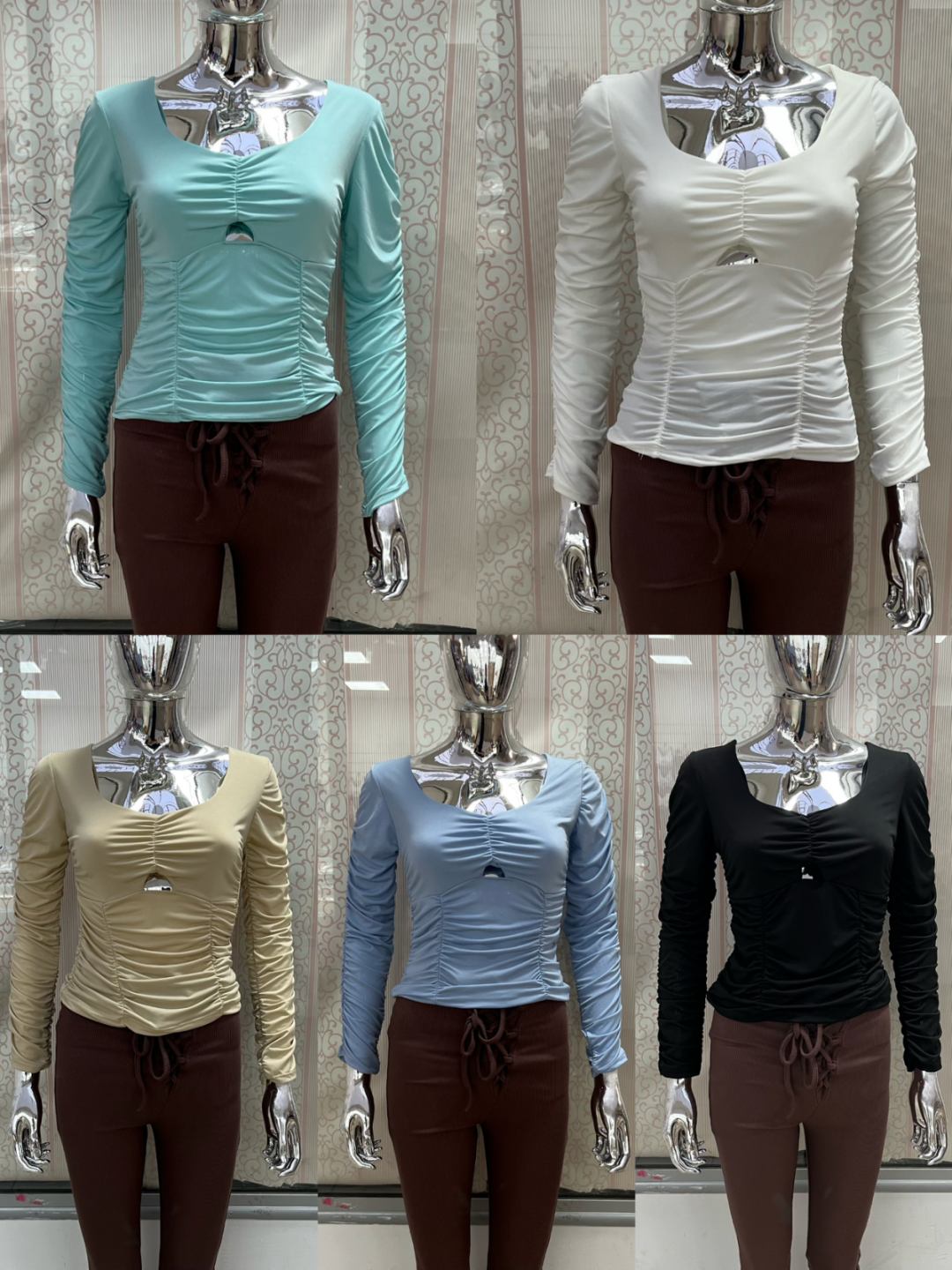 Bluzki Damskie  WŁOSKA  , Size uni, paczka 6szt ,mix kolor