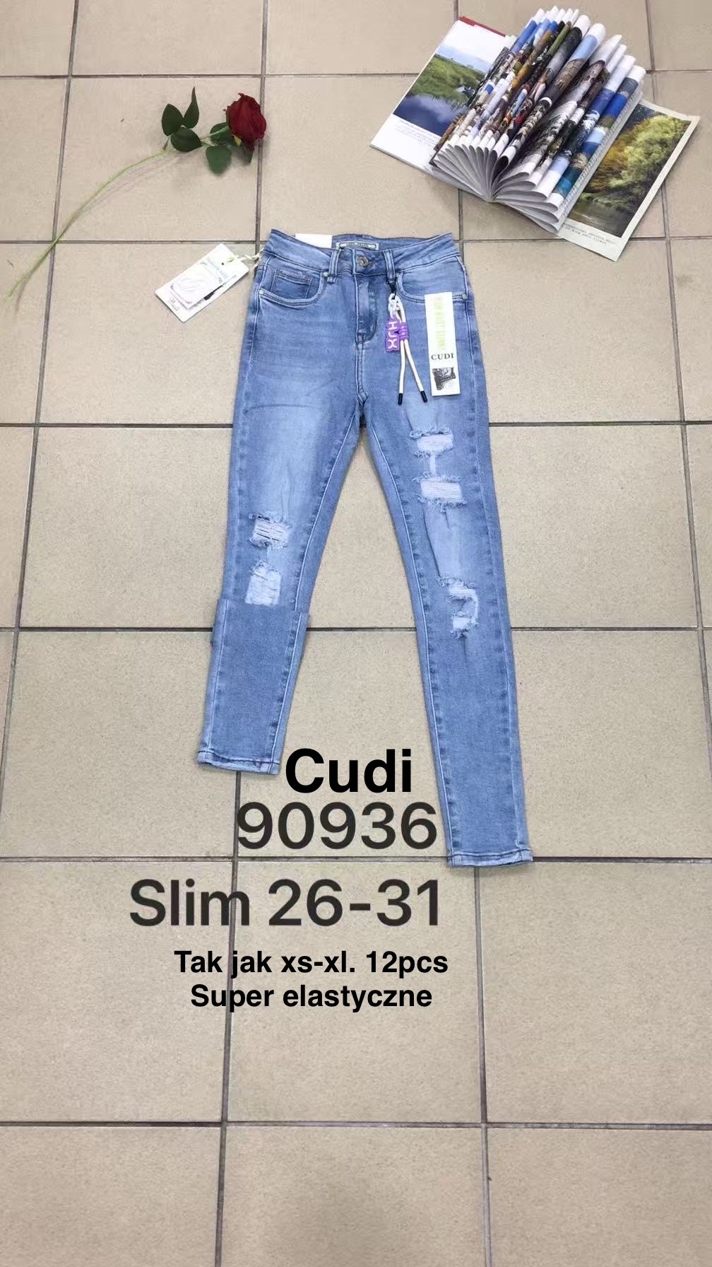 Jeansy damskie , Size xs-xl,paczka 12szt,1kolor