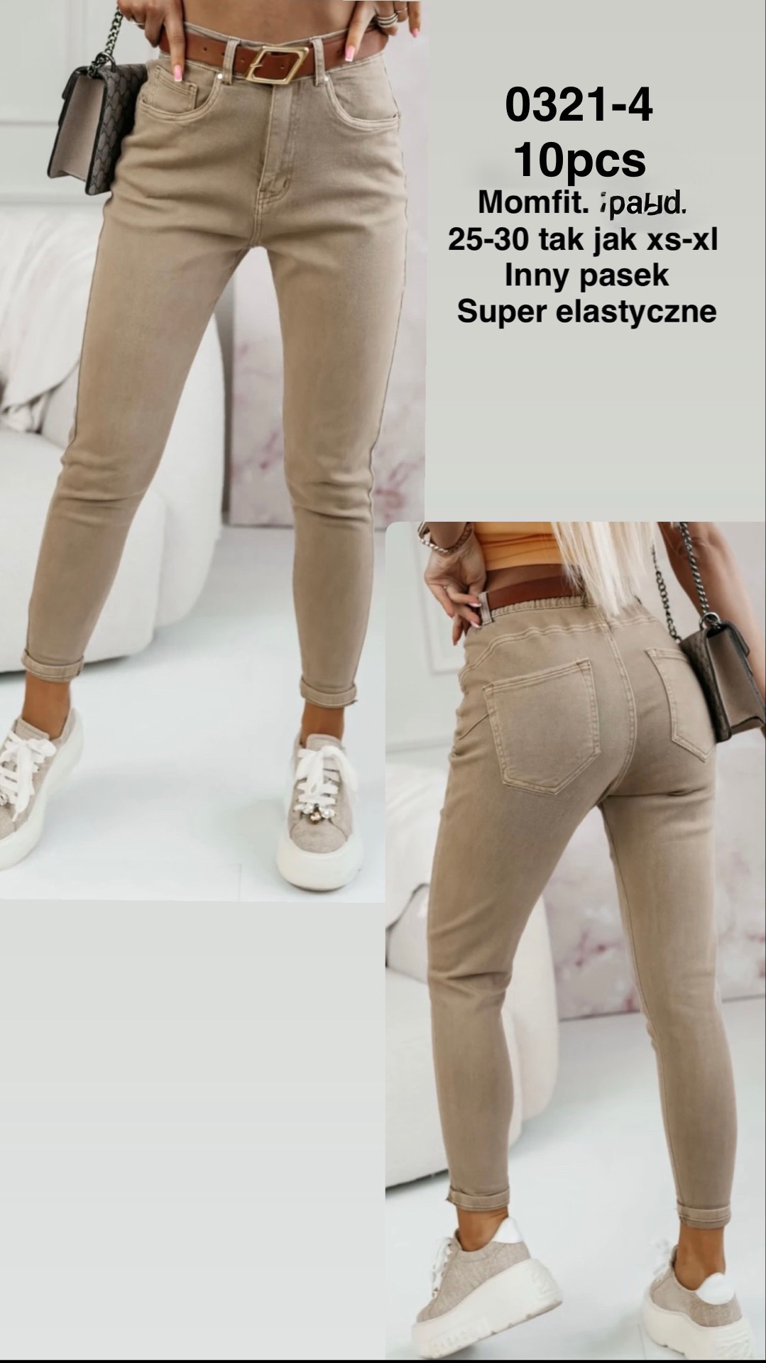 Jeansy  damskie , Size xs-xl,paczka 10szt,1kolor