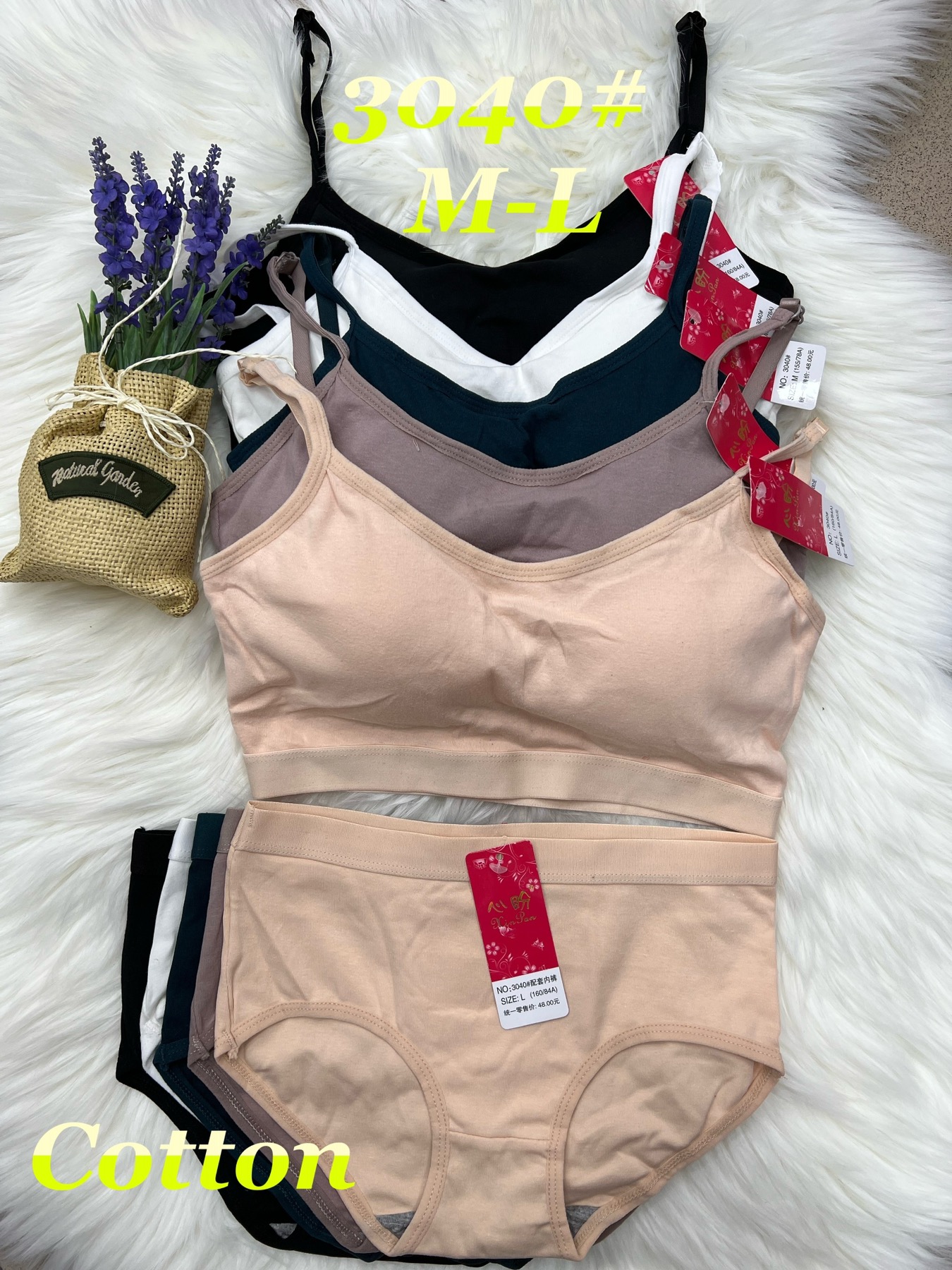 Komplet Bielizny damskie ,size m-l,paczka 10szt,mix kolor