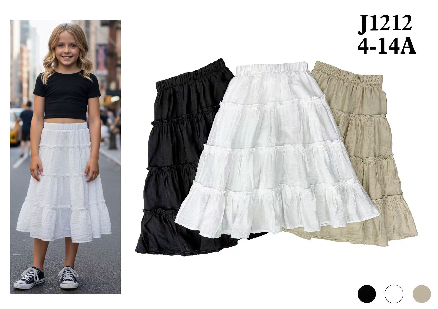 Spódnica DZIECIĘCA ,size 4-14 lat,paczka 18szt ,mix kolor