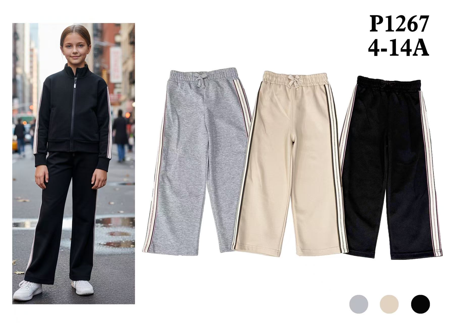 Spodnie DZIECIĘCA ,size 4-14 lat,paczka 18szt ,mix kolor