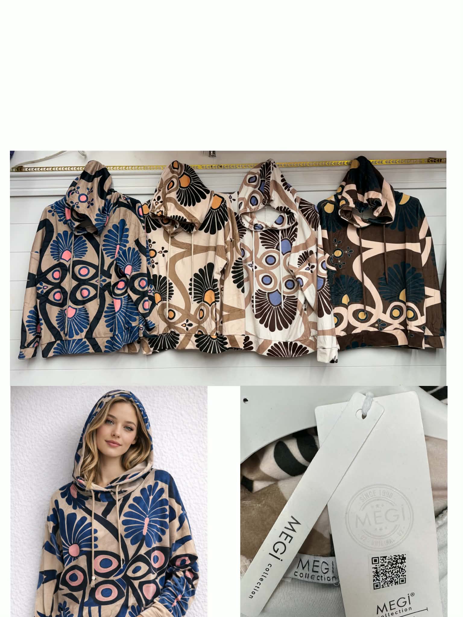 Bluzy Damskie TURECKA, Size uni, paczka 6szt ,mix kolor