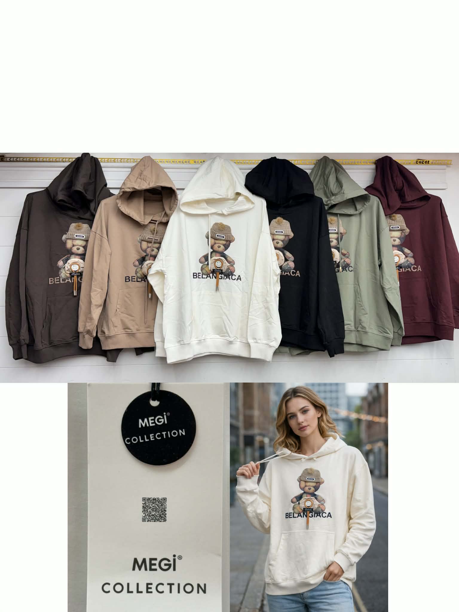 Bluzy Damskie TURECKA, Size uni, paczka 6szt ,mix kolor