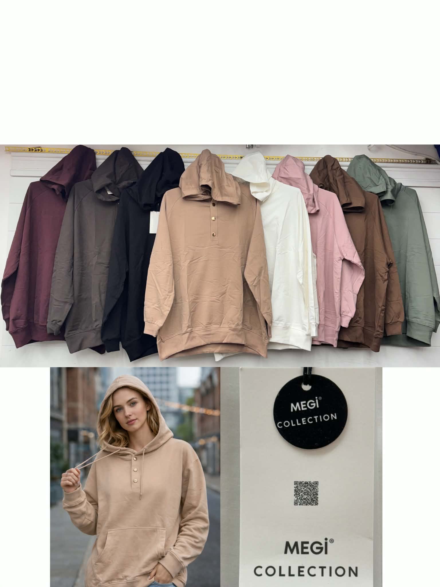 Bluzy Damskie TURECKA, Size uni, paczka 6szt ,mix kolor