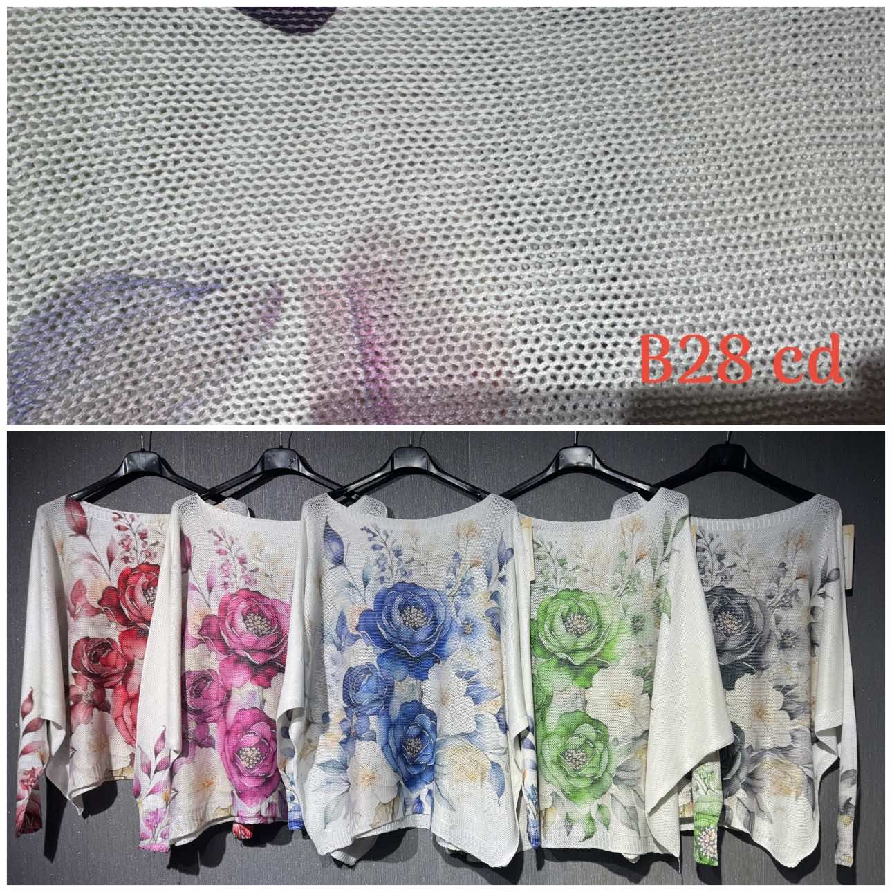 Swetry Damskie  WŁOSKA  , Size uni, paczka 6szt ,mix kolor