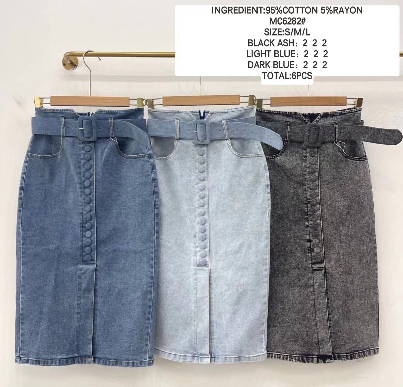 Spódnica  Damskie , Size s-l, paczka 6szt ,mix kolor