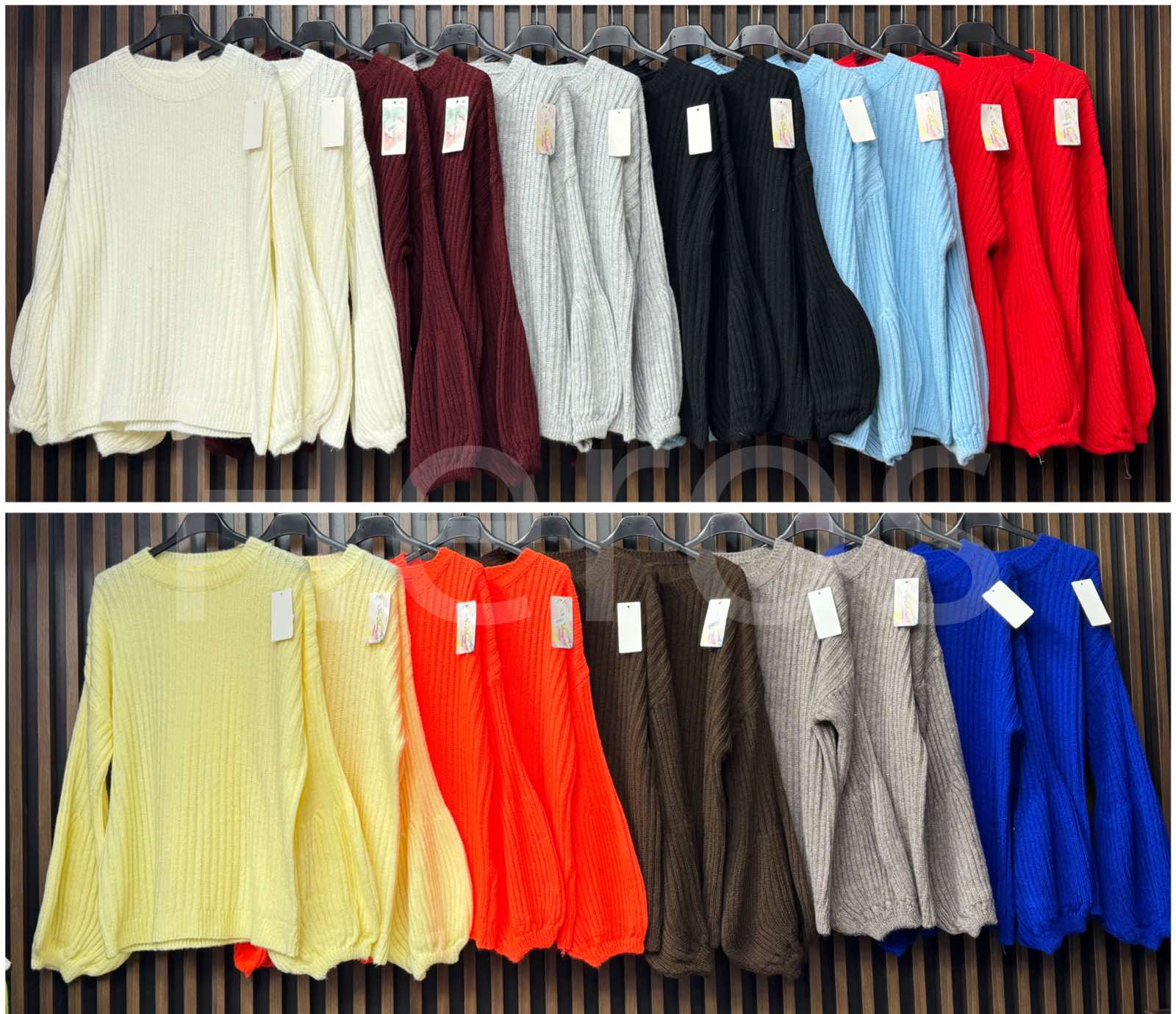 Swetry Damskie  WŁOSKA  , Size uni, paczka 6szt ,mix kolor