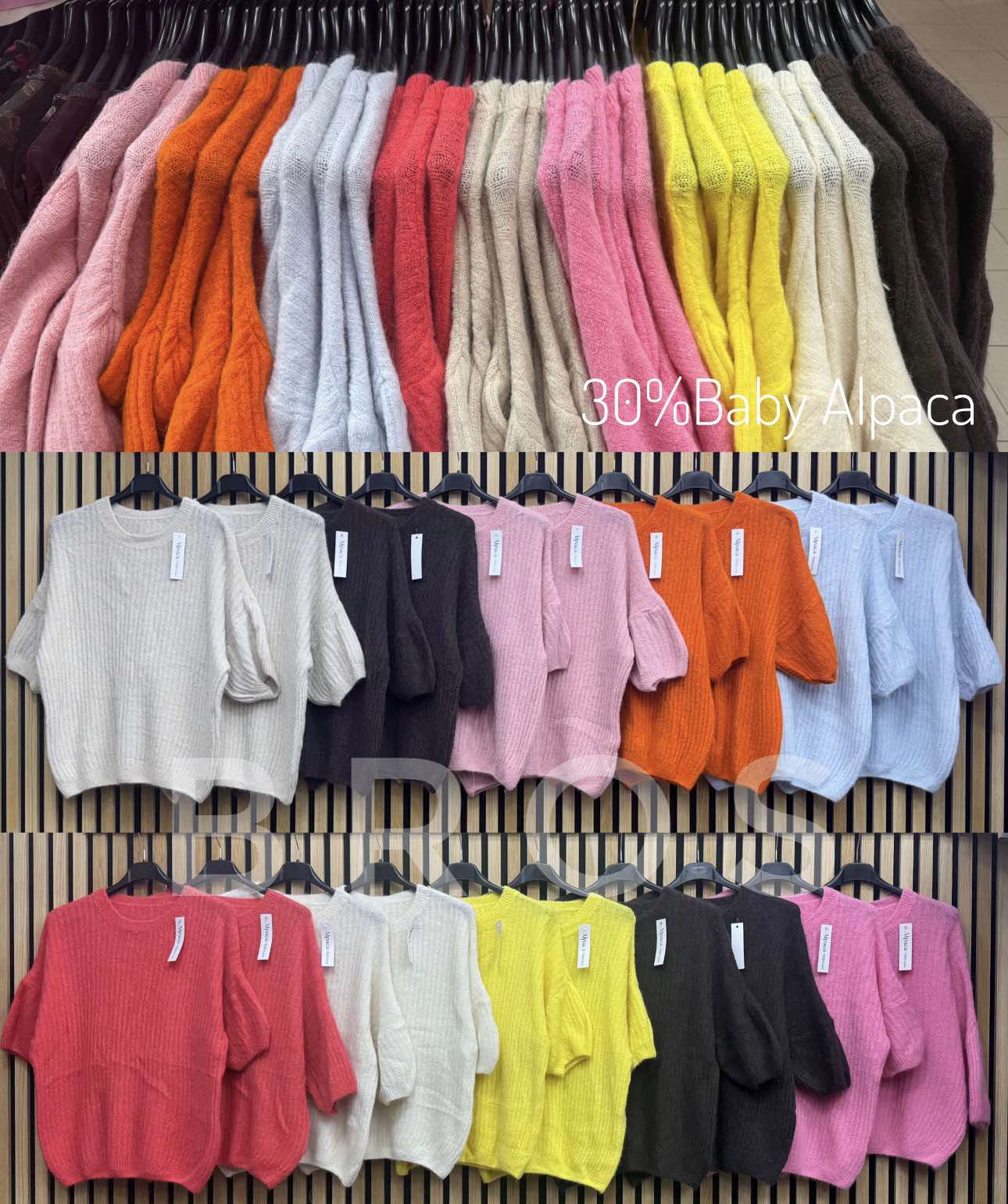 Swetry damskie, Size uni, paczka 6szt ,mix kolor