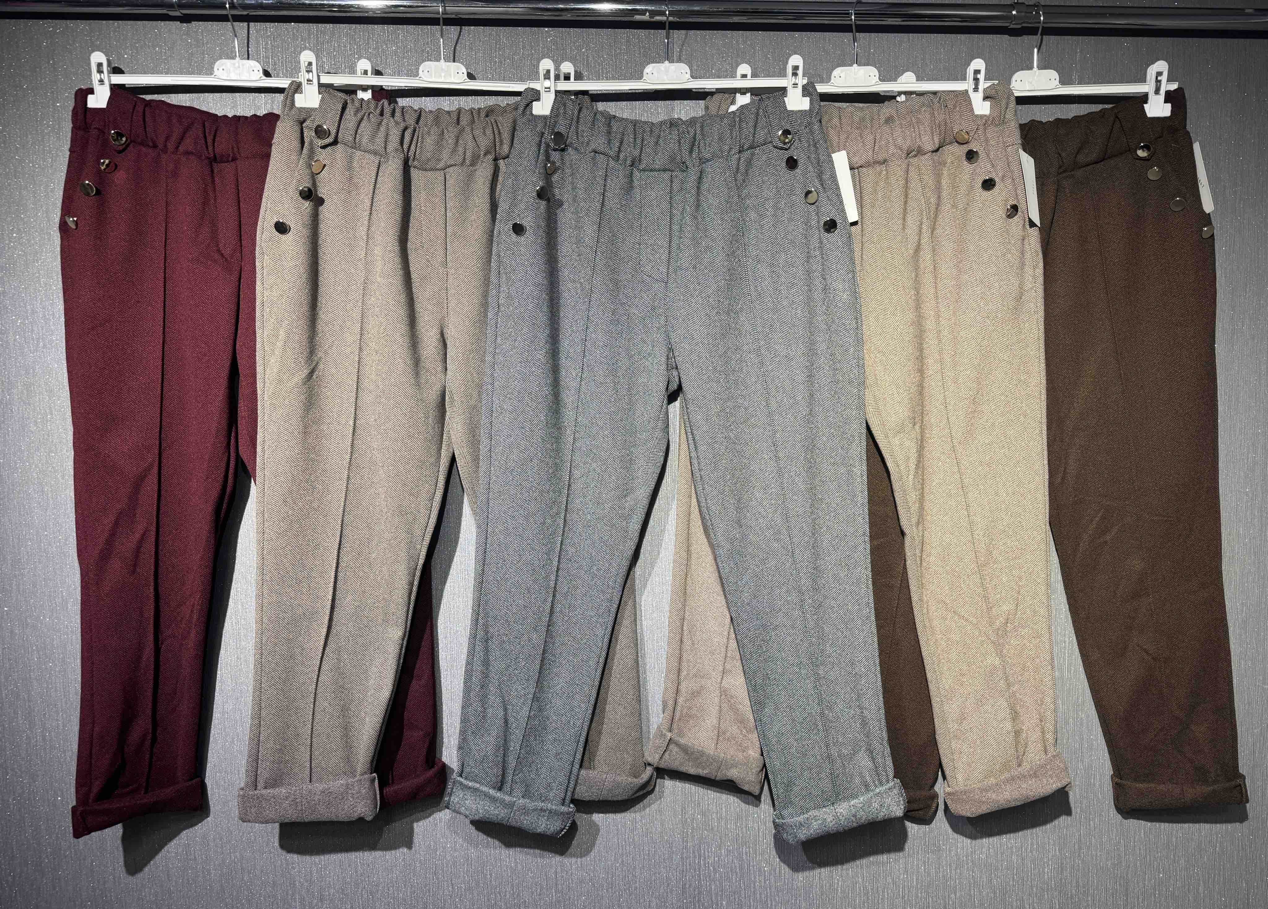 Spodnie Damskie  WŁOSKA  , Size uni, paczka 6szt ,mix kolor