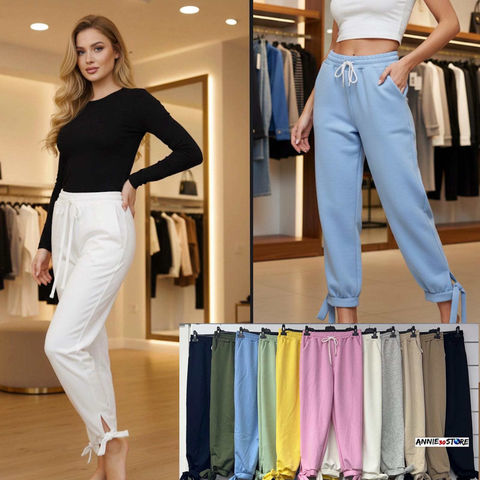 Spodnie  Damskie  WŁOSKA  , Size uni, paczka 6szt ,mix kolor