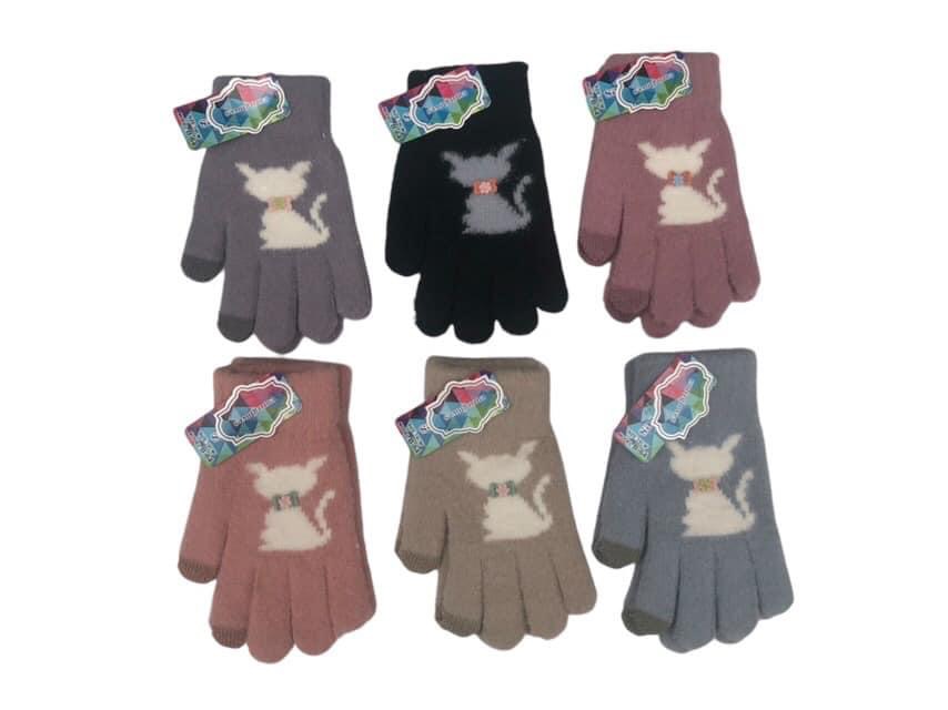 Rękawiczki Damski, paczka 12szt,mix kolor