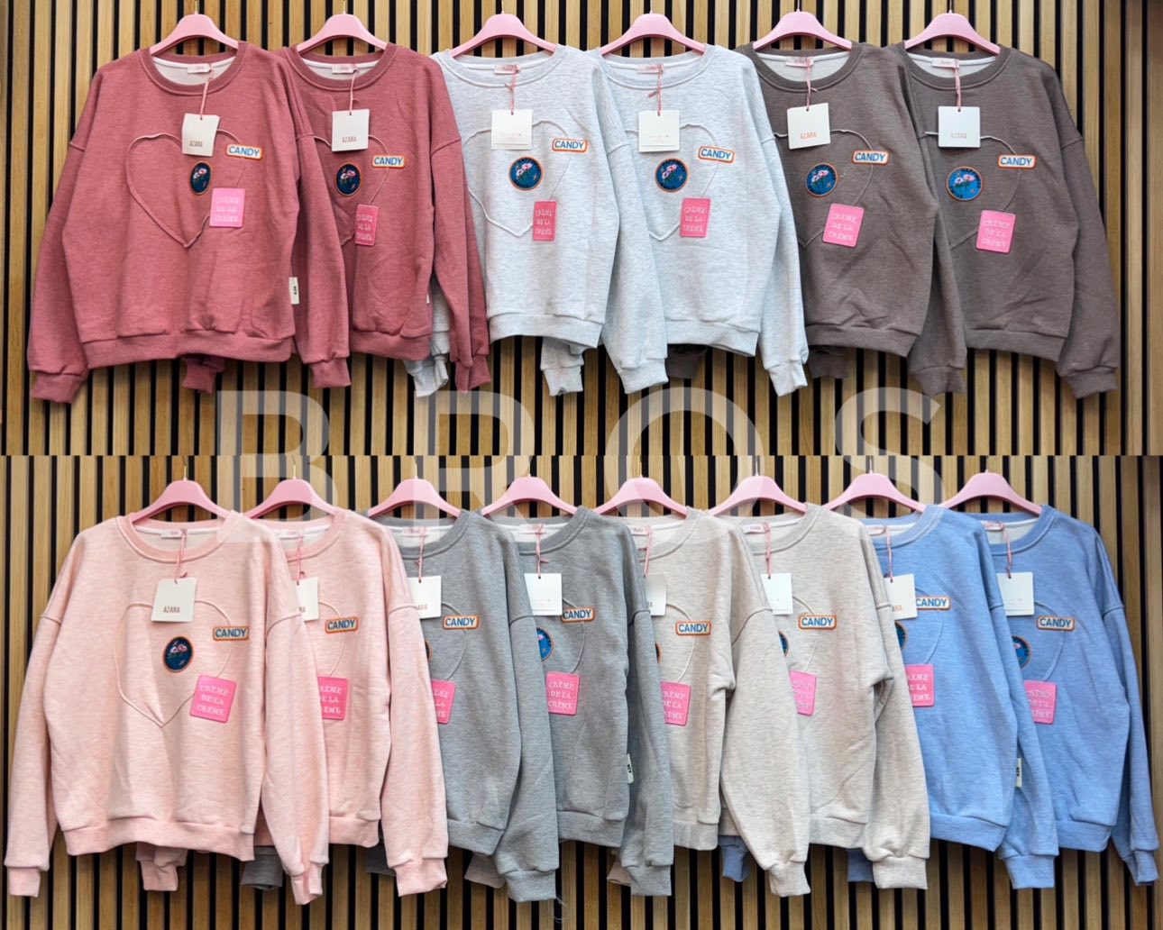 Bluzy Damskie wloskie, Size uni, paczka 6szt ,mix kolor