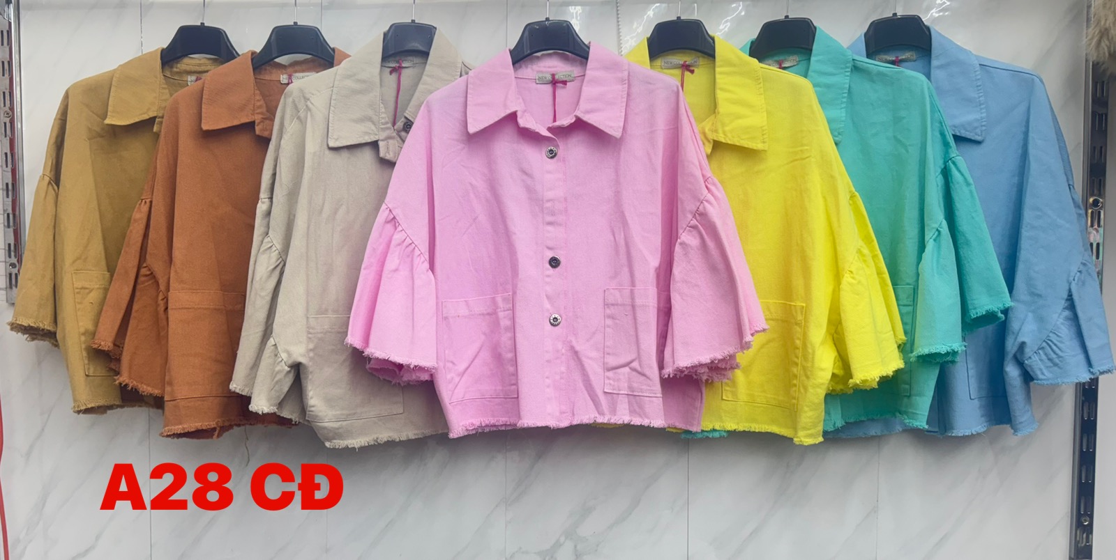 Koszule Damskie  WŁOSKA  , Size uni, paczka 6szt ,mix kolor