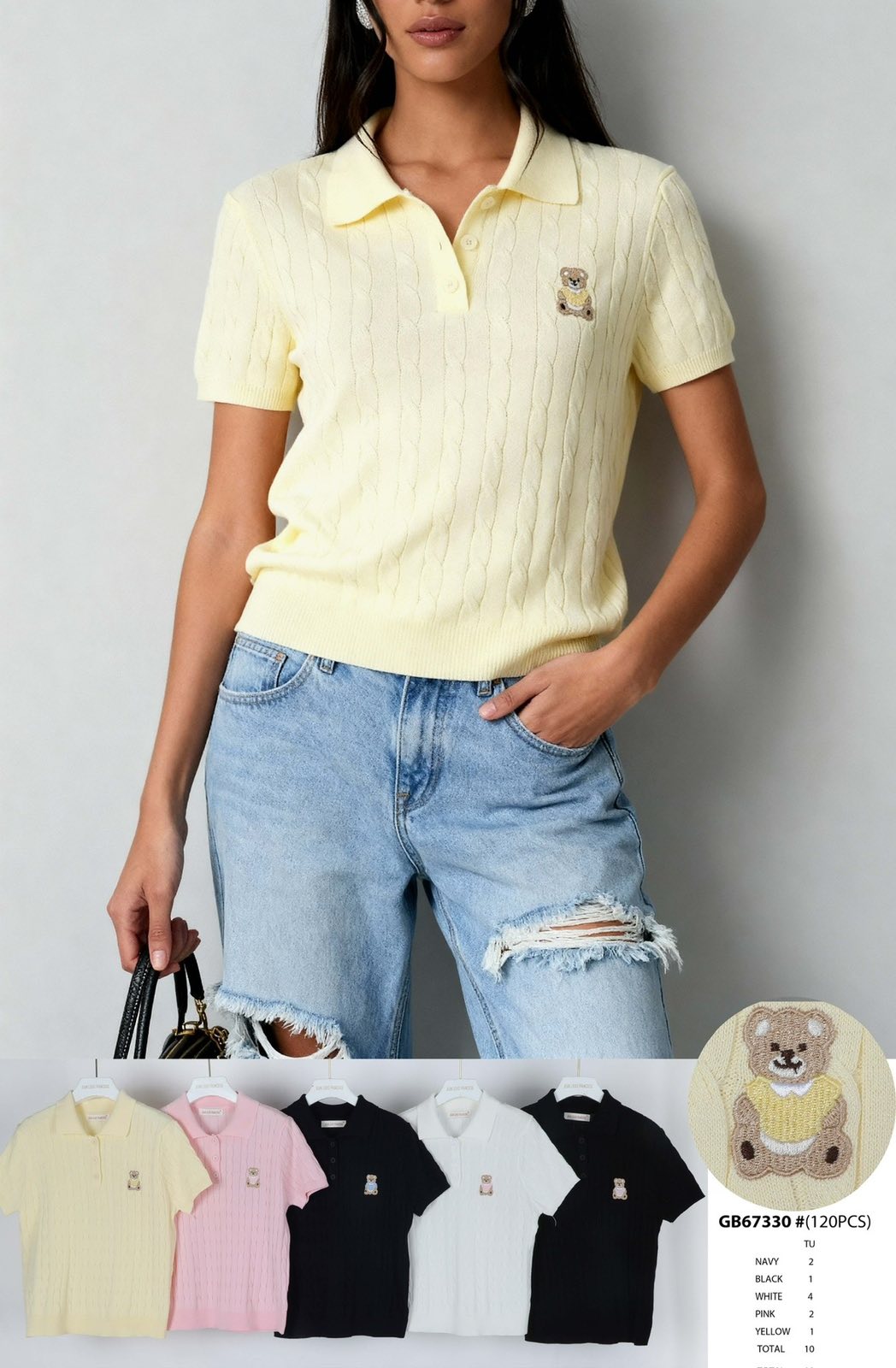 Swetry damskie Tureckie, Size uni, paczka 10szt ,mix kolor