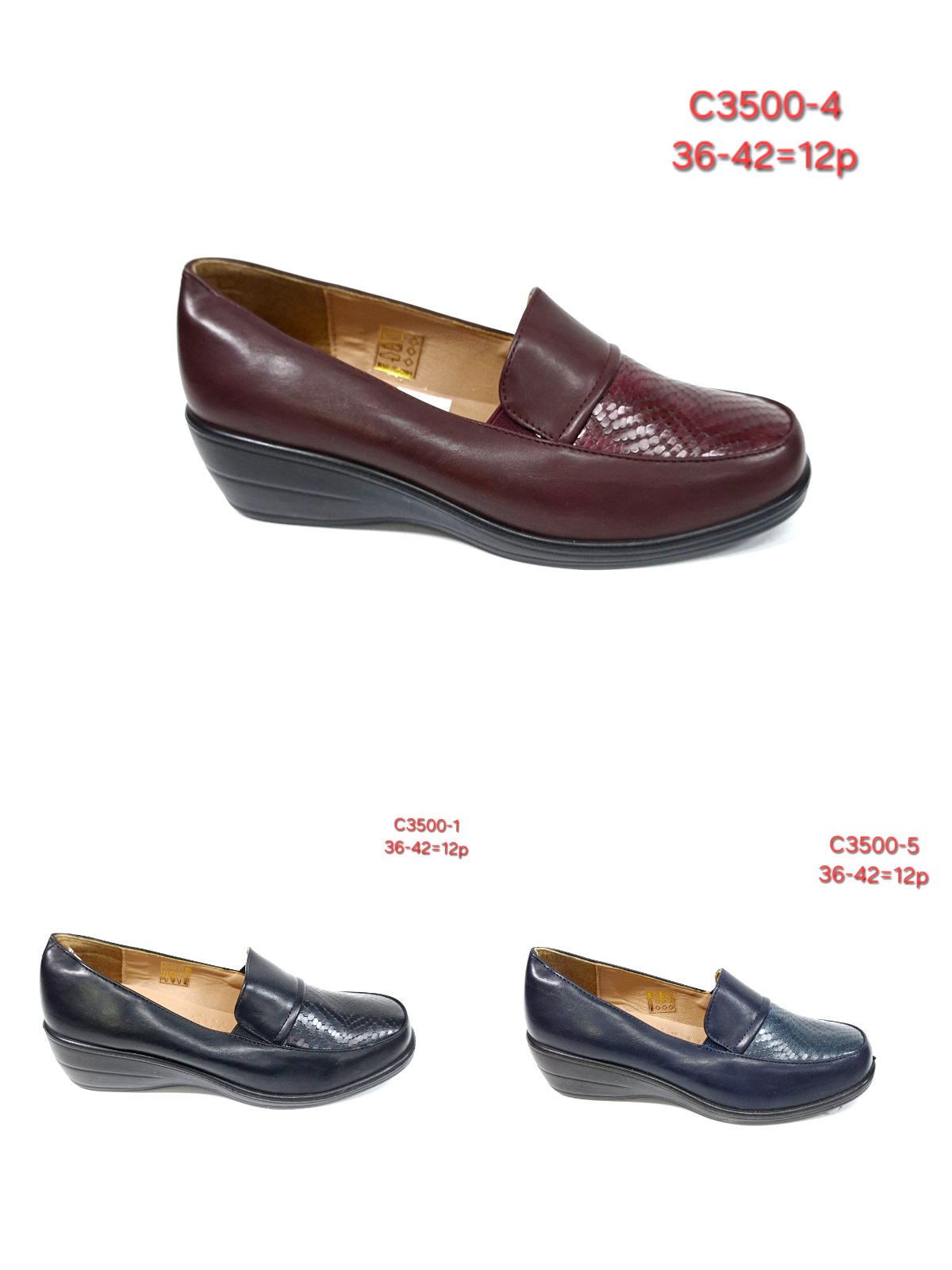 Buty Babcine Półbuty Damskie (36-42, 12par)