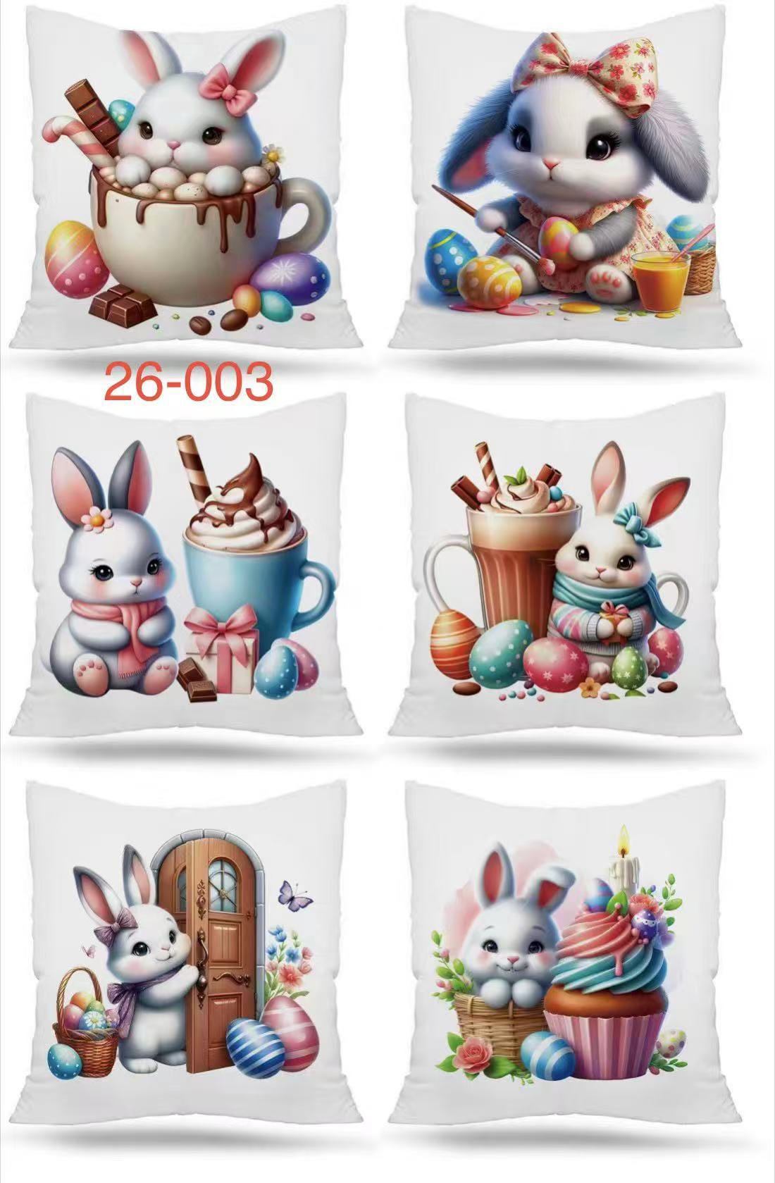 Poszewka na poduszkę dwustronna  Rozmiar:40/40cm,Paczka 12 szt mix