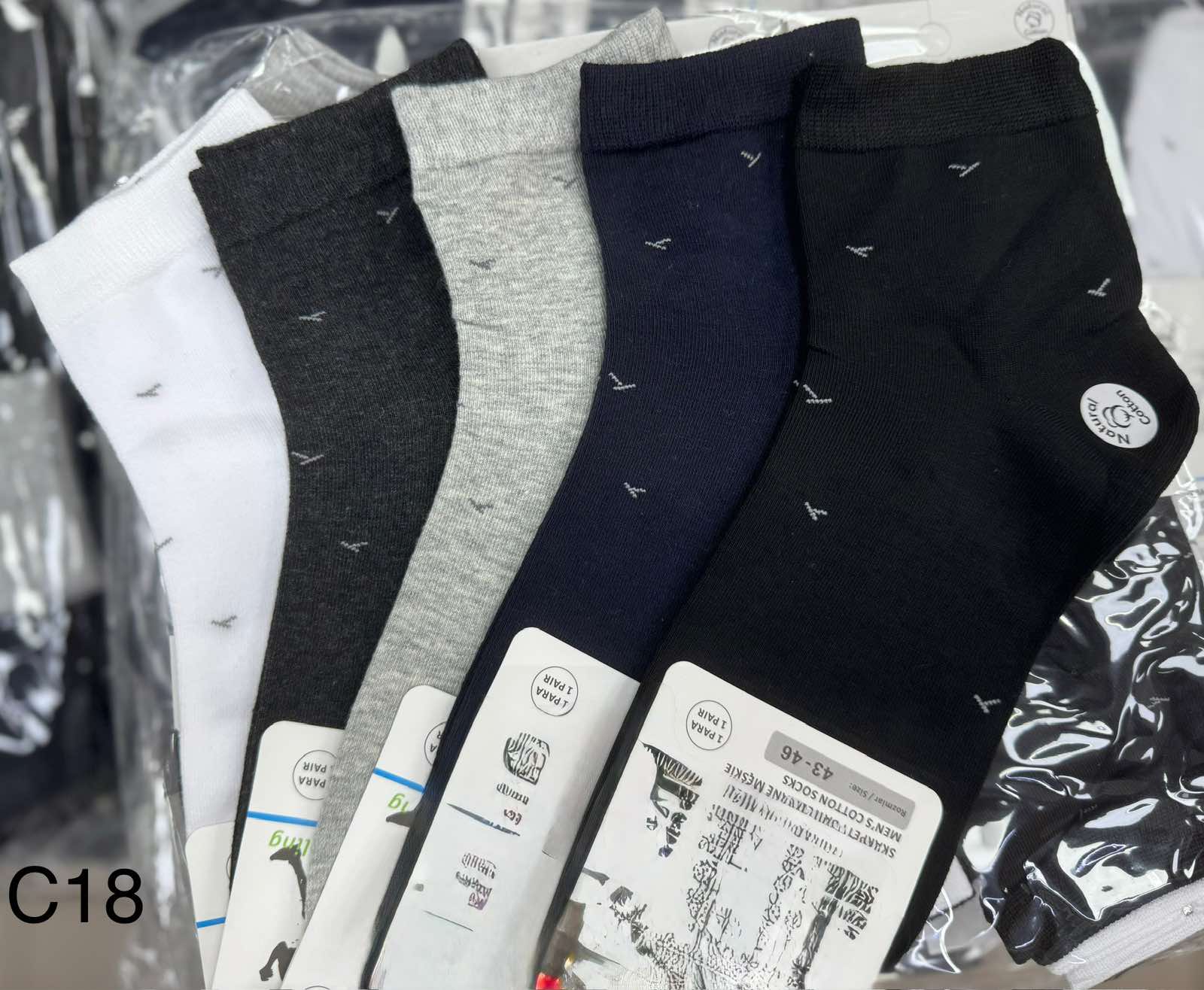 SKARPETY / STOPKI  MĘSKA.SIZE 43-46(40PAR/PACZKA) KOLOR JAK NA ZDZIĘCI