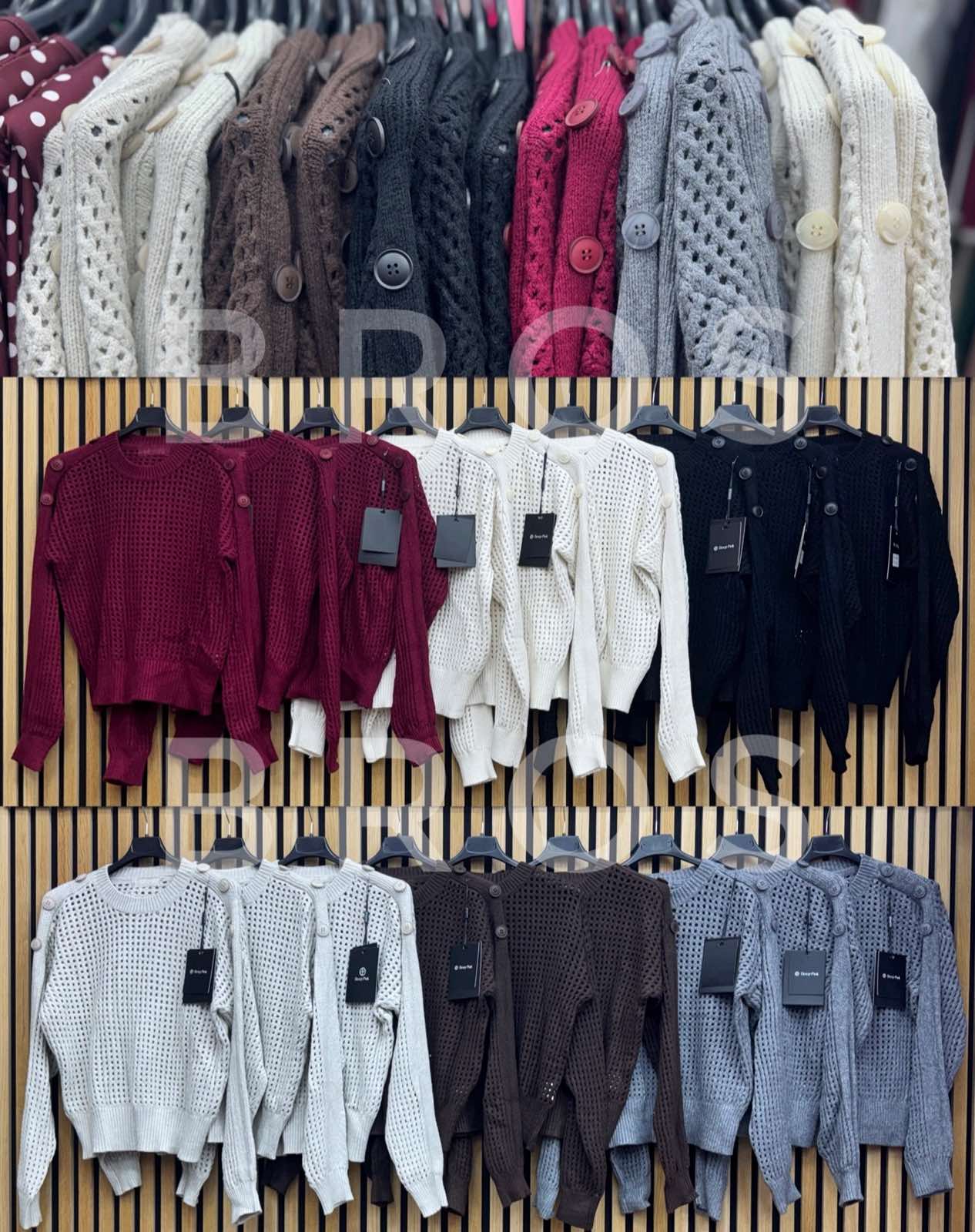 Swetry damskie, Size uni, paczka 6szt ,mix kolor