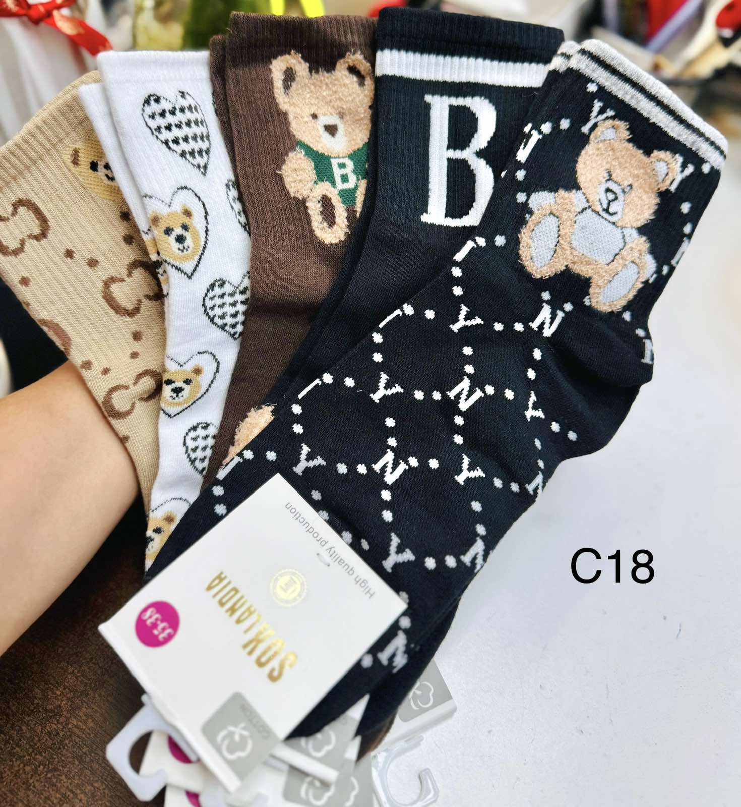 SKARPETY / STOPKI DAMSKIE.SIZE 35-42(40PAR/PACZKA) KOLOR JAK NA ZDZIĘCI