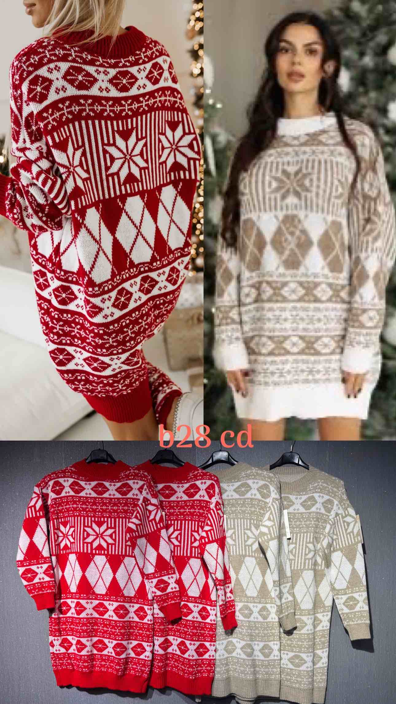 Swetry Damskie  WŁOSKA  , Size uni, paczka 6szt ,mix kolor