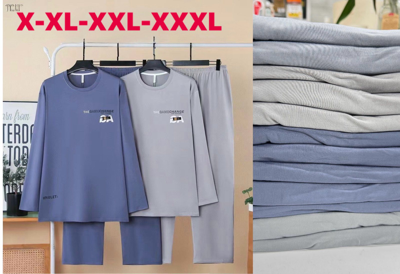 Komplety  MĘSKA , Size xl-3xl, paczka 12szt ,mix kolor