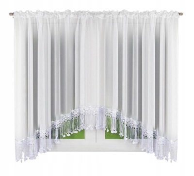 Firany Rozmiar:  150x400cm paczka 6szt ,1kolor