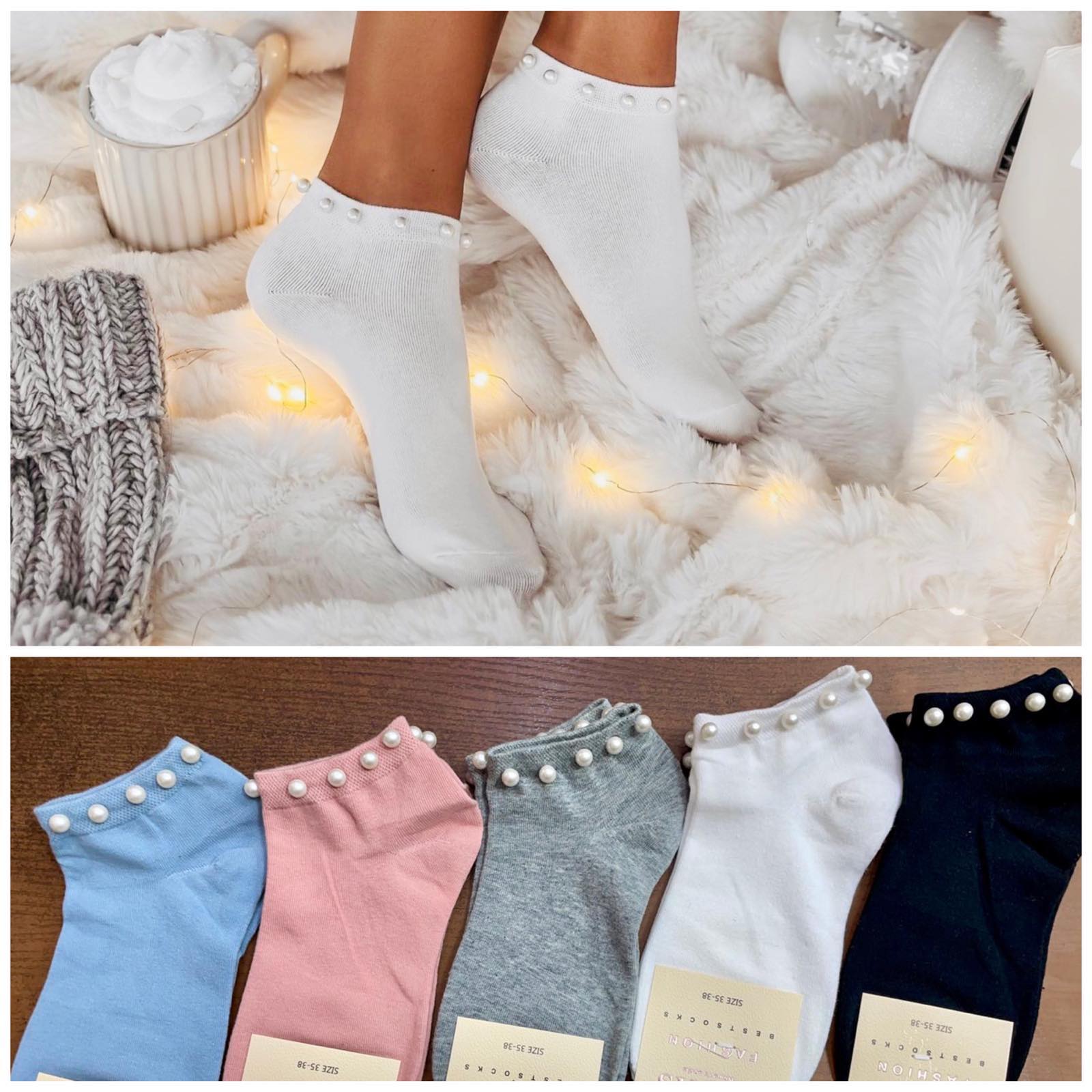 SKARPETY / STOPKI DAMSKIE.SIZE 35-38(30PAR/PACZKA) KOLOR JAK NA ZDZIĘCI