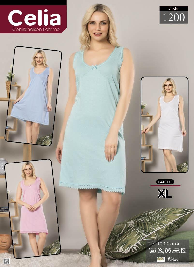 Koszule nocne damskie , Size m-3xl, paczka 12szt ,nix kolor