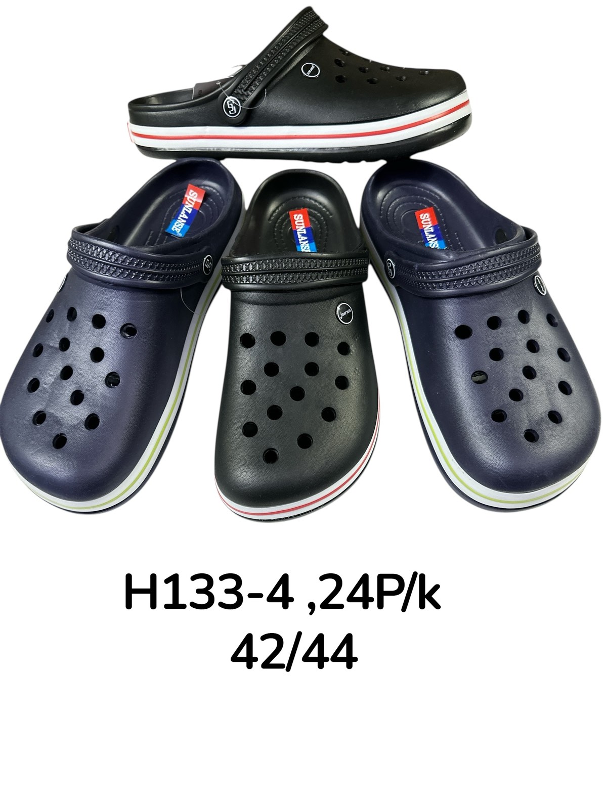 Klapki Kroksy Męskie (42-44, 24par)