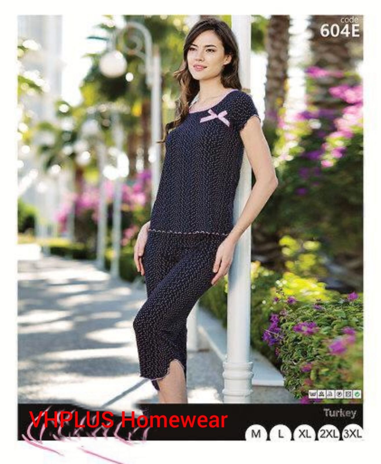 Piżama damskie Tureckie, Size m-3xl, paczka 5szt ,1kolor