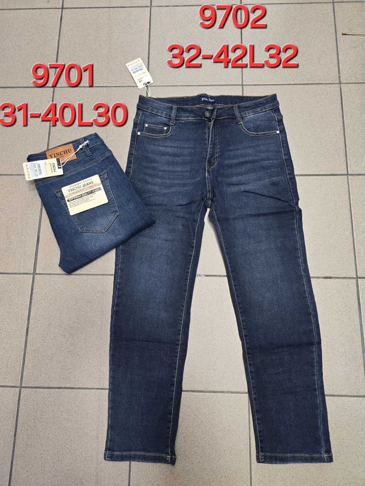Spodnie JEANSOWE MĘSKA , Size 31-40, paczka 10szt ,1kolor