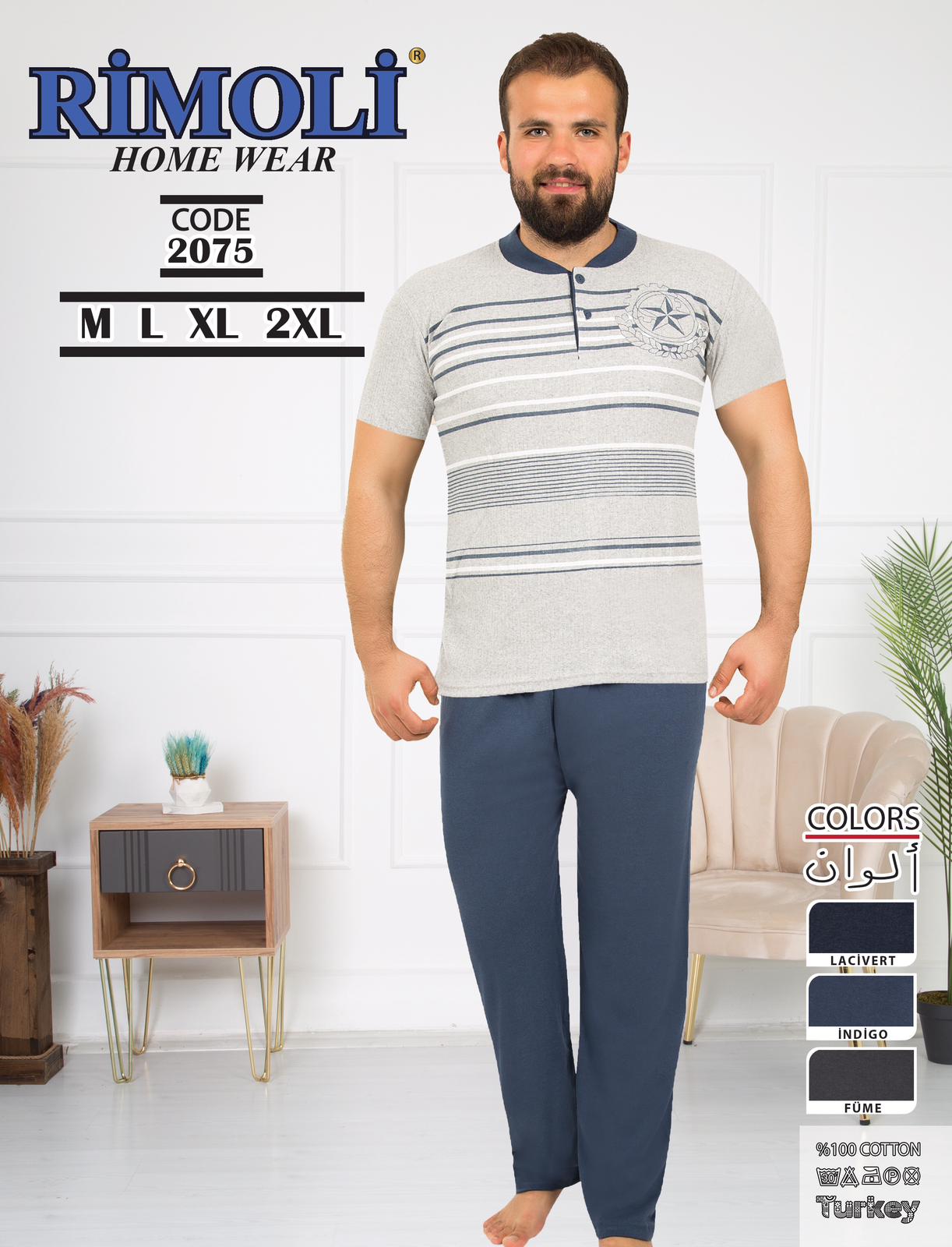 Piżamy  MĘSKA , Size m-2xl, paczka 12szt ,nix kolor