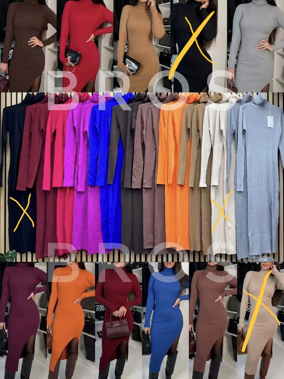 Sukienki damskie, Size uni, paczka 6szt ,mix kolor