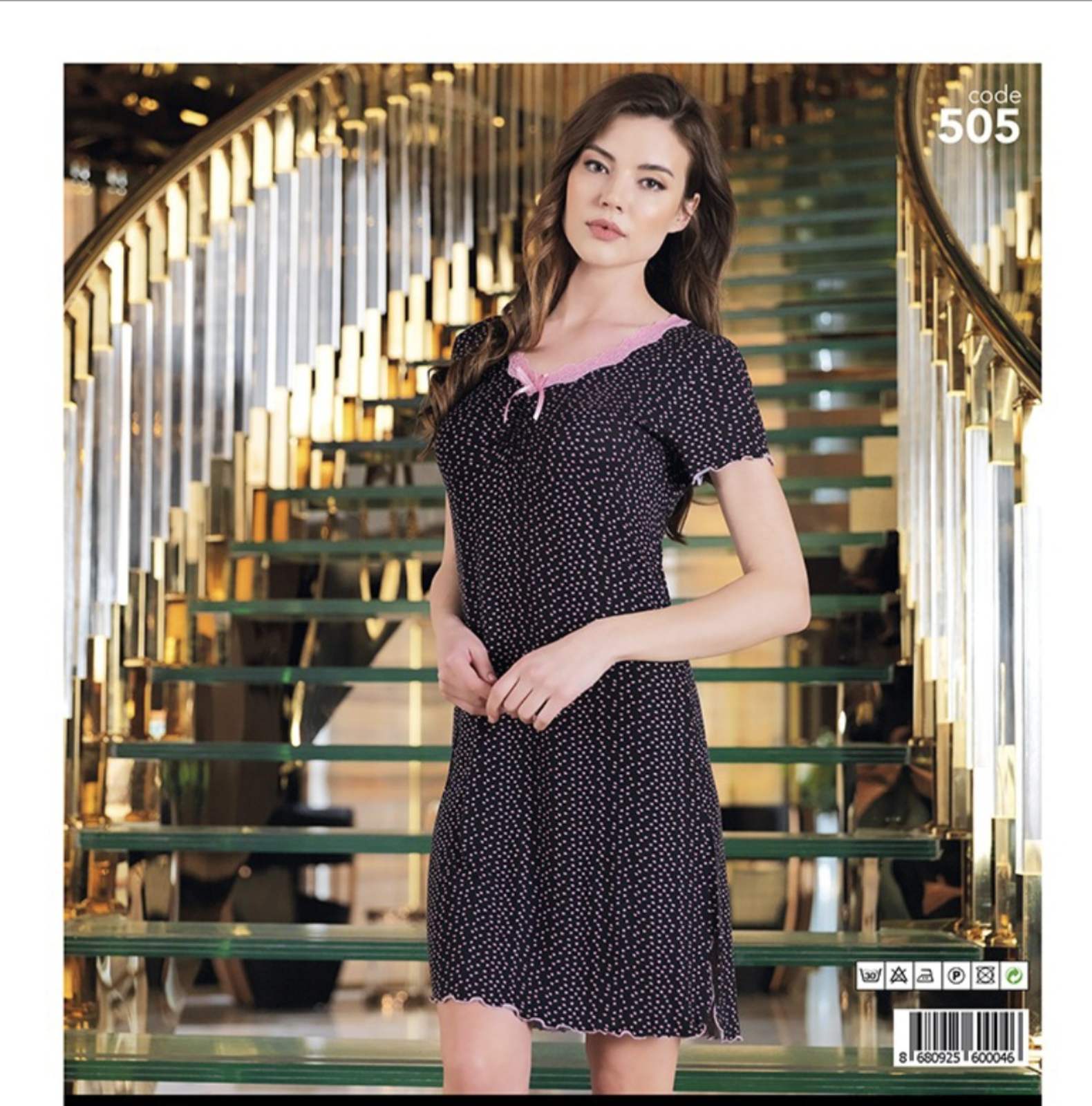 Koszule nocne damskie Tureckie, Size m-3xl, paczka 5szt ,1kolor