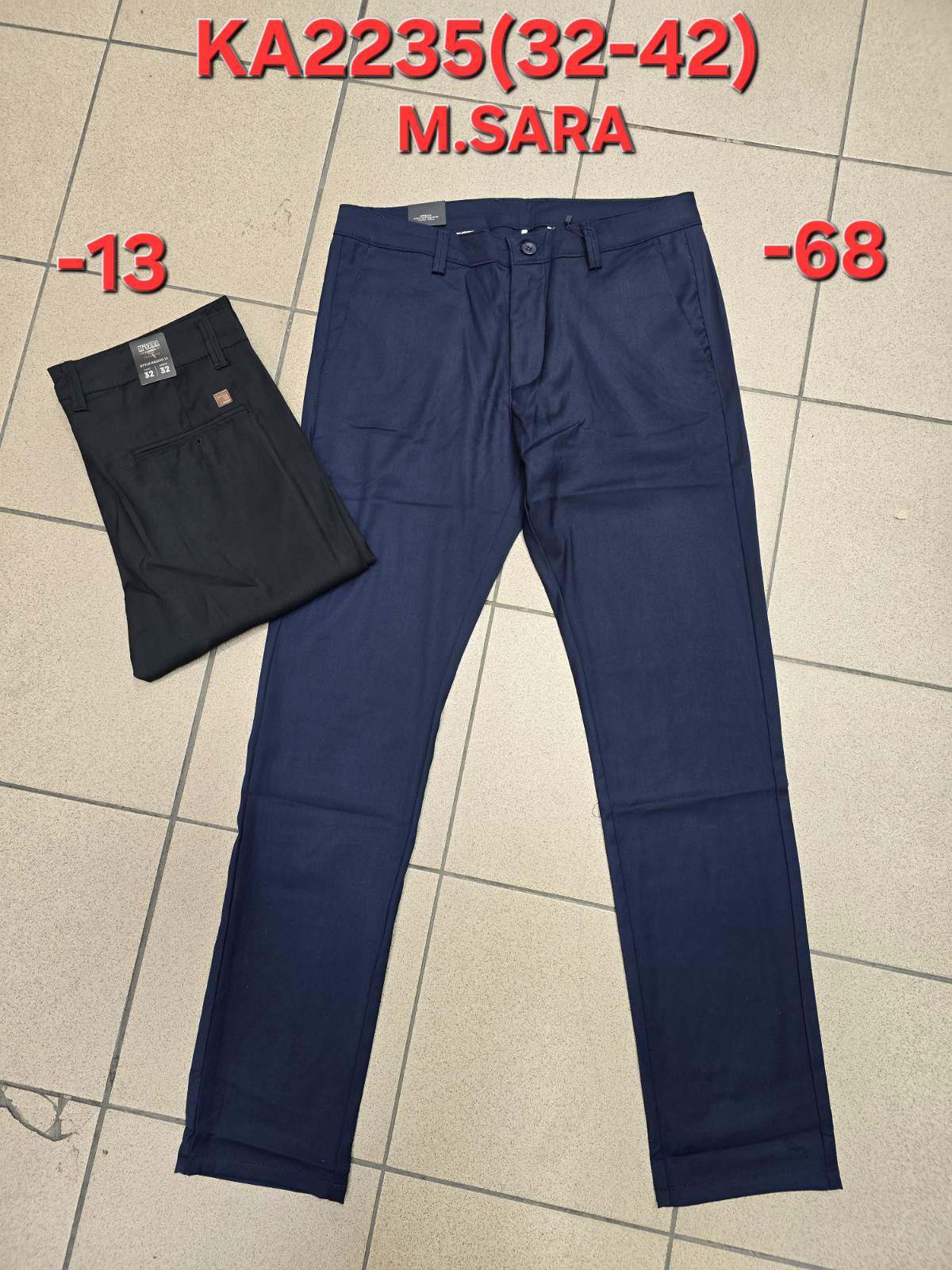 Spodnie MĘSKA , Size 32-42,paczka 12szt ,1kolor