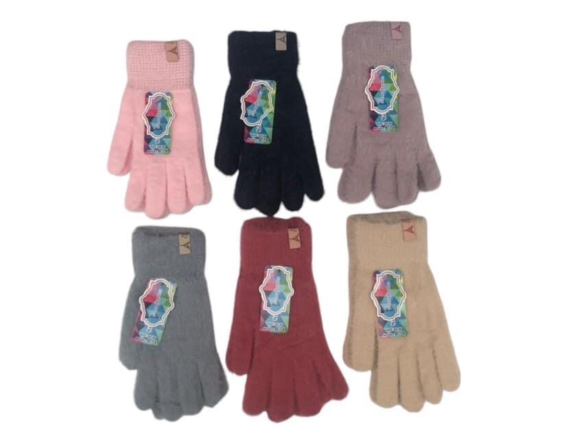 Rękawiczki Damski , paczka 12szt,mix kolor