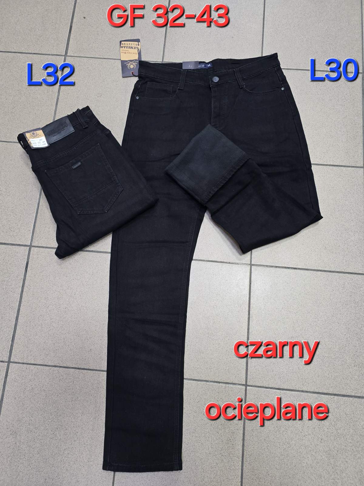 Spodnie JEANSOWE MĘSKA , Size 32-43,paczka 10szt ,1kolor