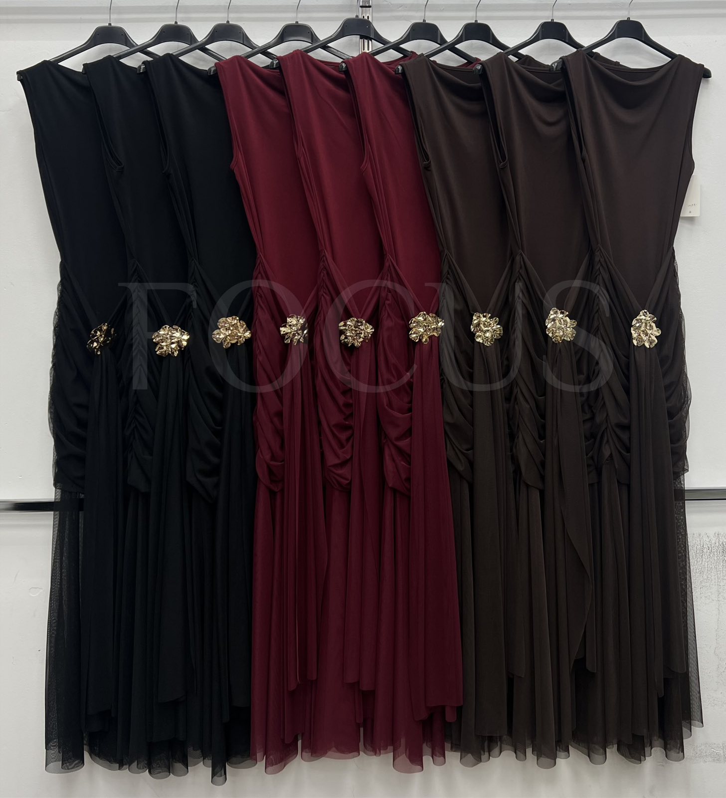 Sukienki Damskie WŁOSKA , Size uni, paczka 6szt ,mix kolor