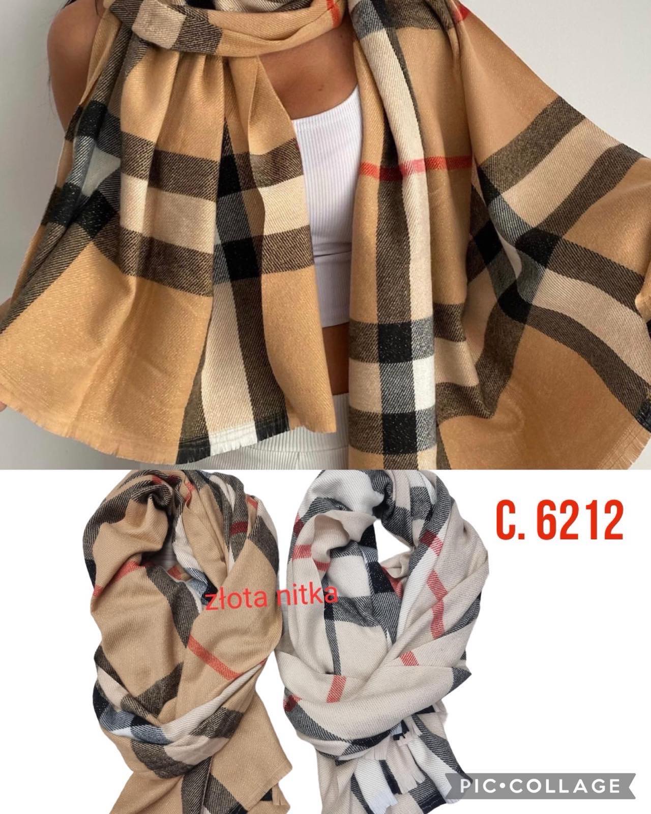 Szaliki damskie, paczka 12szt,mix kolor